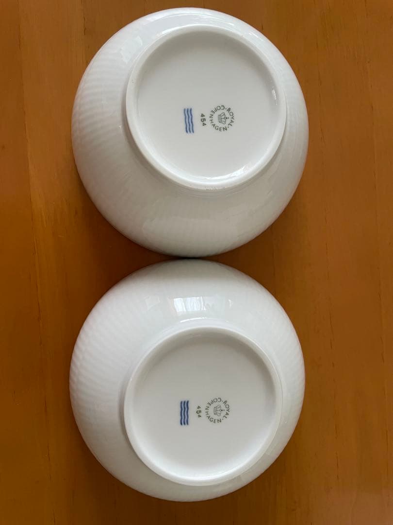 《新品》  ホワイトフルーテッドボウル 2個セット