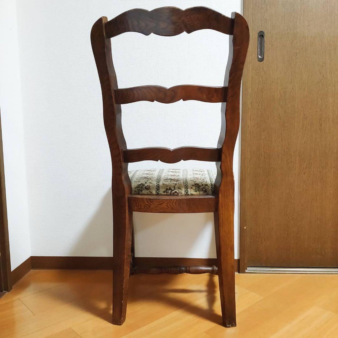 木製 アンティークデスクチェア ヴィンテージ 椅子 海外輸入家具 東欧