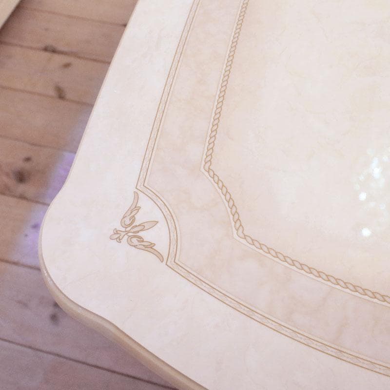 アマルフィ コーヒーテーブル アイボリーホワイト 楕円 イタリア 222-121