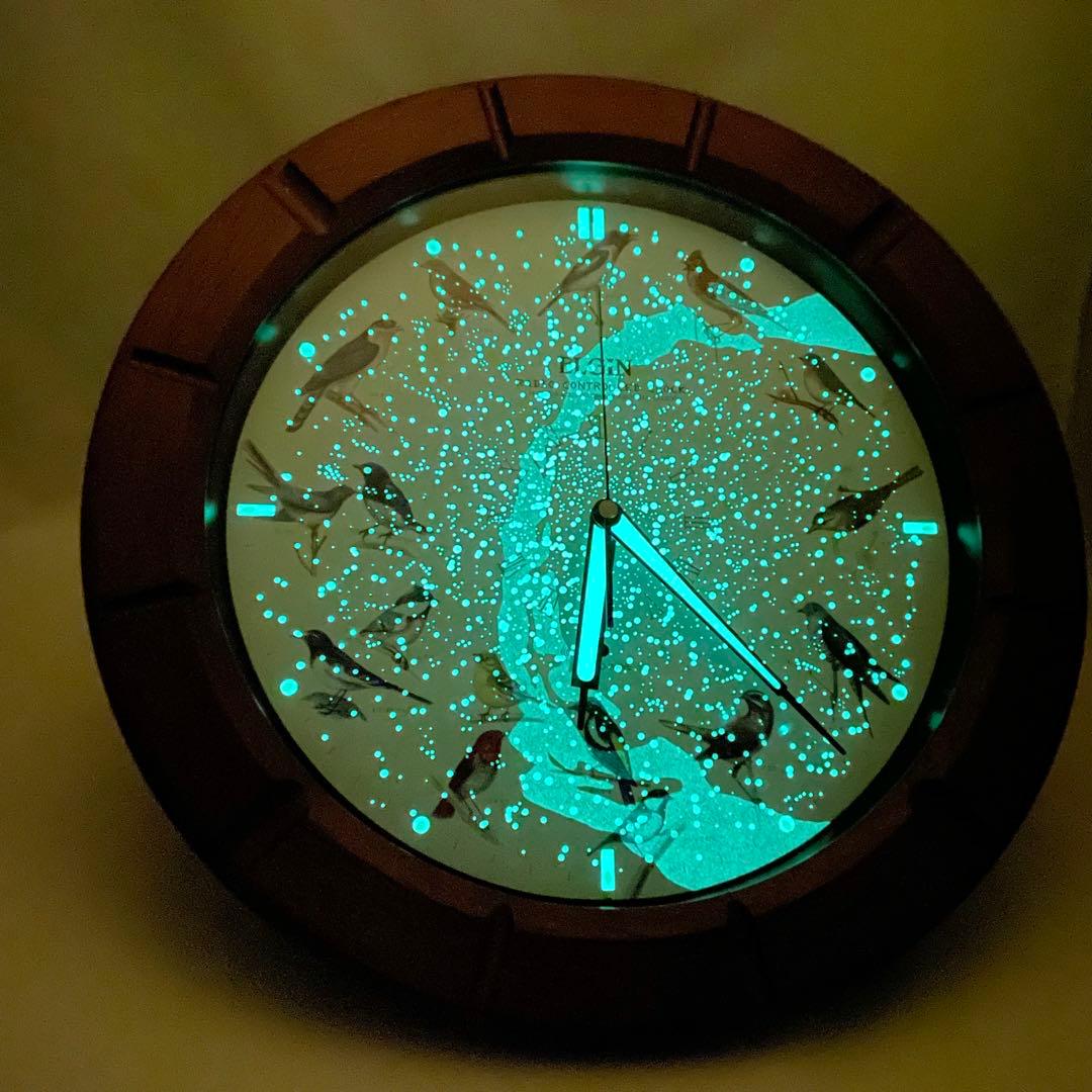 ジャンク】ELGIN エルジン メロディ時計 電波時計 BS729 鳥の声 - メルカリ