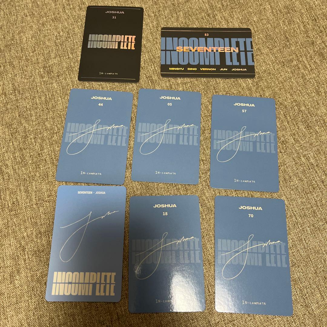 セブチ トレカ ジョシュア seventeen インコンプリート - メルカリ