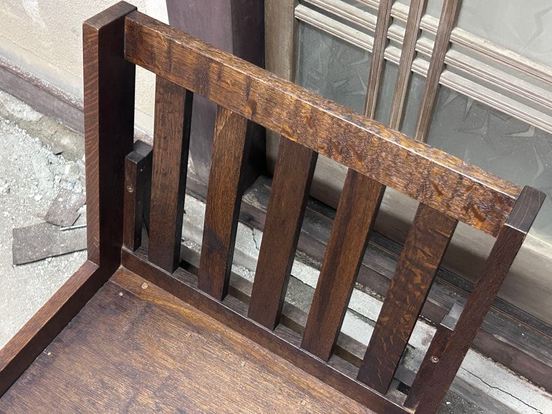 ②木製 ダイニングソファー ローチェア 和モダン 古民家