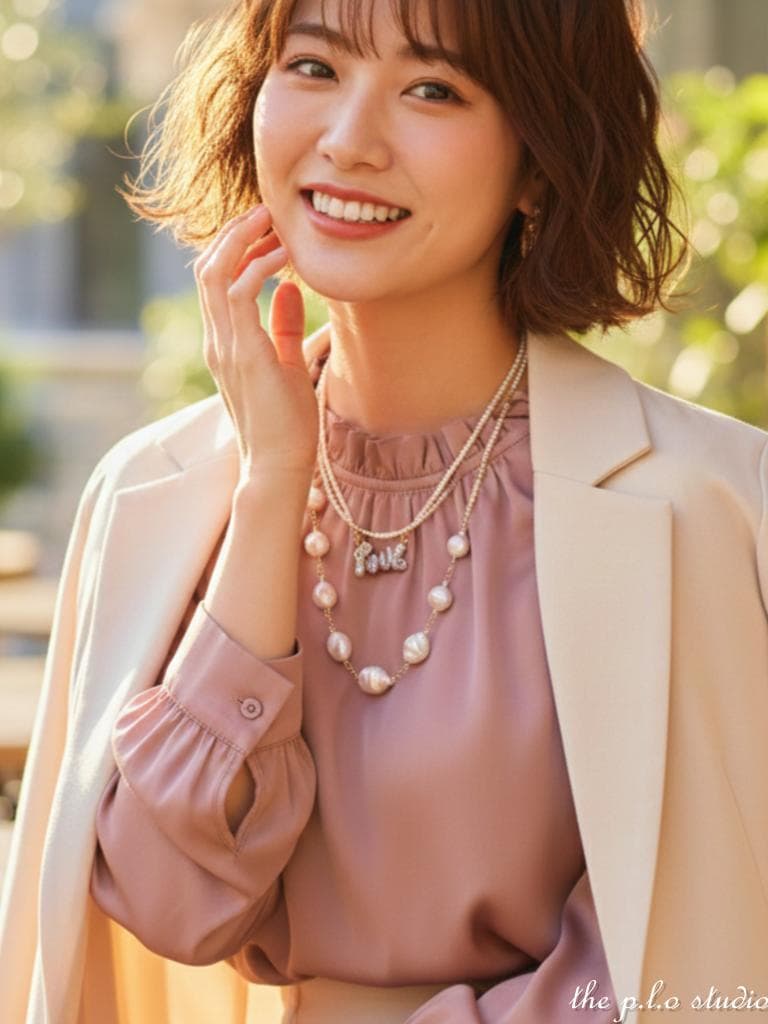 ✨3WAY✨大粒 淡水ケシパール \"LOVE\" ペンダント & ネックレス925