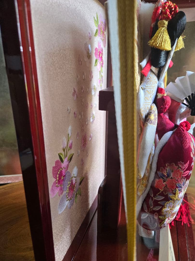 【展示品限り】正月飾り　羽子板　ケース飾り　※閉店セール　H16