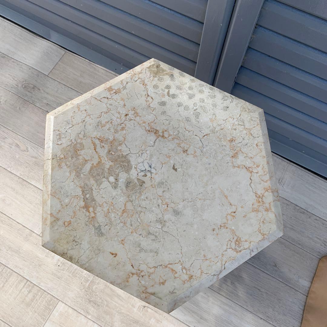 ヨーロッパ　ゴールド　ロココ調　大理石　スタンド　花台　サイドテーブル