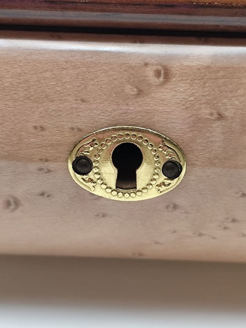 スイス オルゴール REUGE社製 18弁 ジュエリーボックス 木製 象嵌