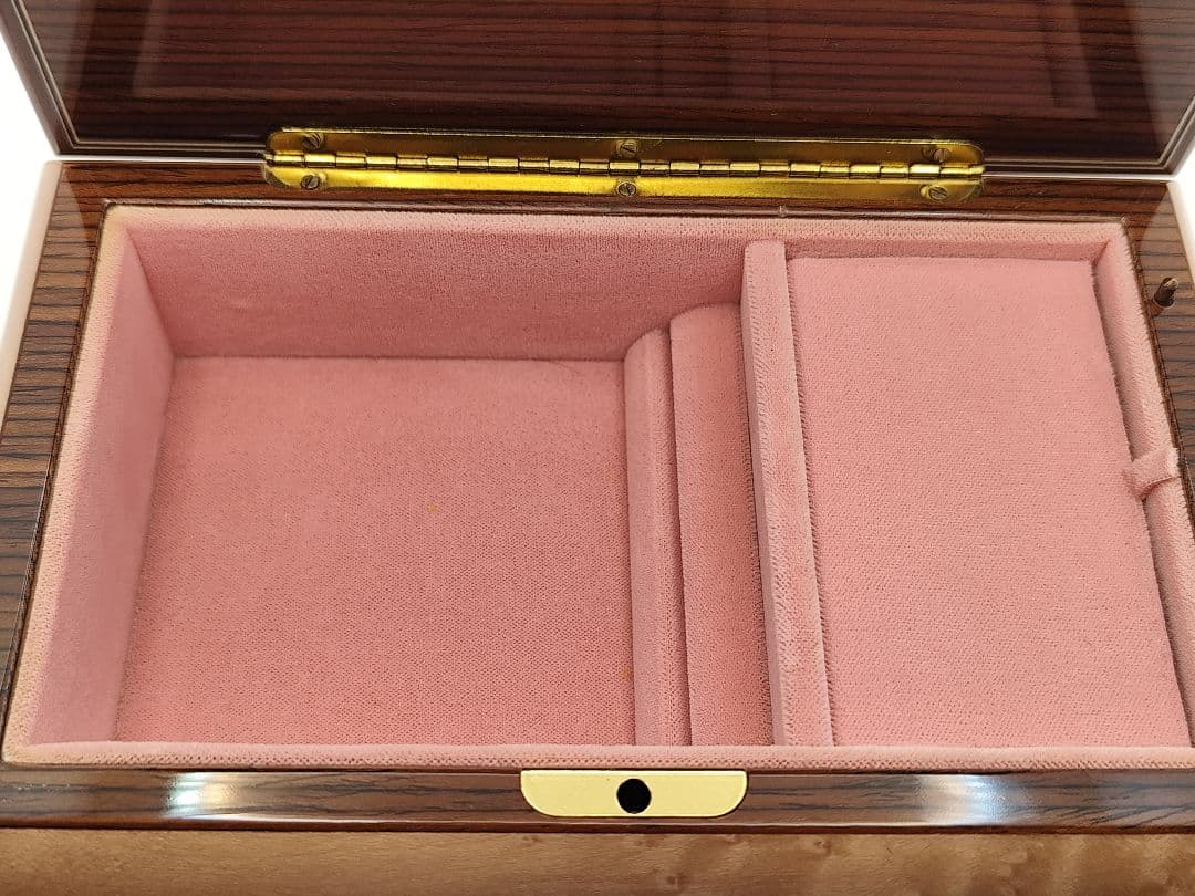 スイス オルゴール REUGE社製 18弁 ジュエリーボックス 木製 象嵌