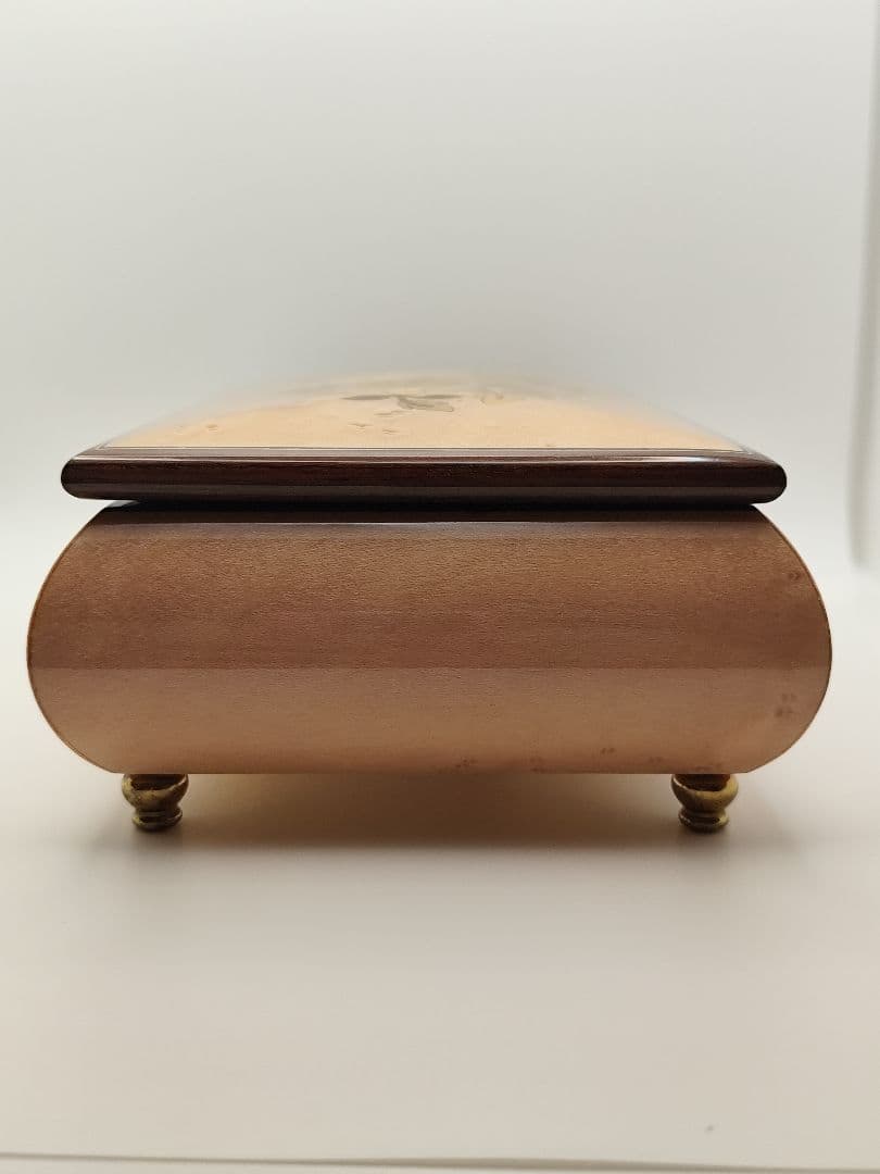 スイス オルゴール REUGE社製 18弁 ジュエリーボックス 木製 象嵌