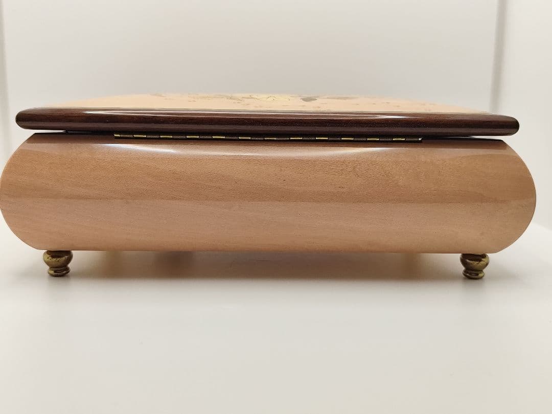 スイス オルゴール REUGE社製 18弁 ジュエリーボックス 木製 象嵌