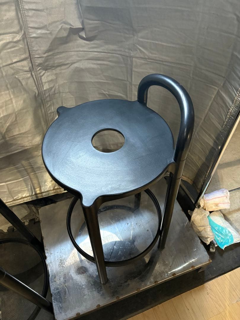 ①希少　Kartell カルテル カウンターチェア　80's? イタリア　円形