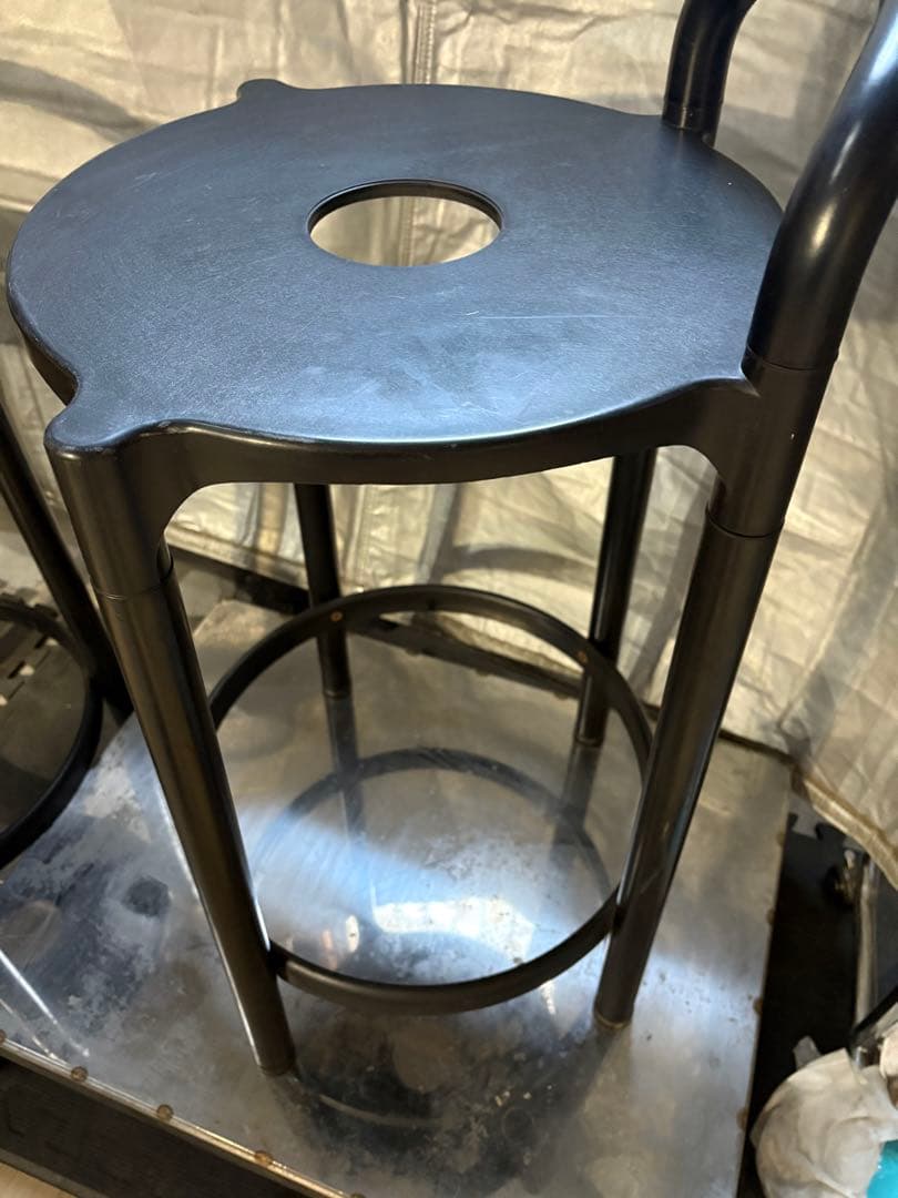 ①希少　Kartell カルテル カウンターチェア　80's? イタリア　円形