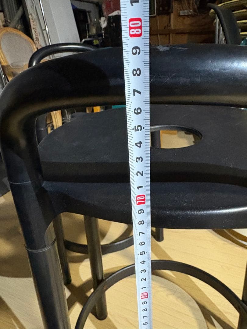 ①希少　Kartell カルテル カウンターチェア　80's? イタリア　円形