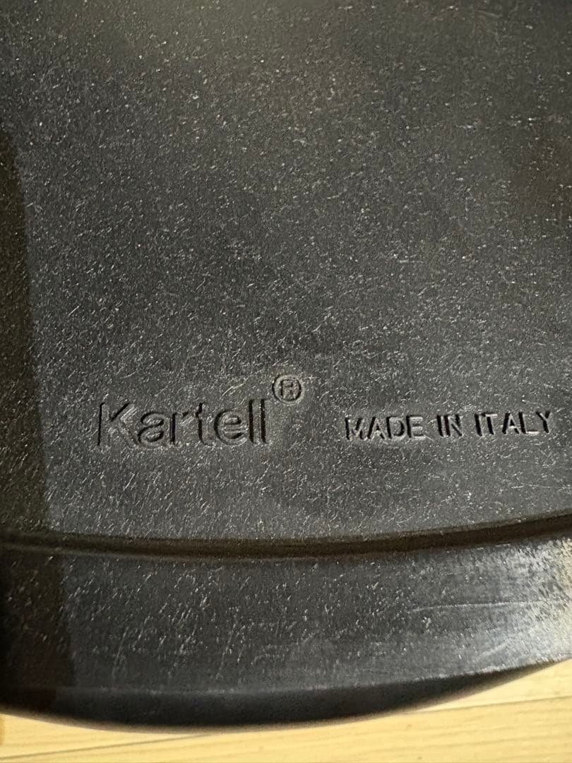 ①希少　Kartell カルテル カウンターチェア　80's? イタリア　円形