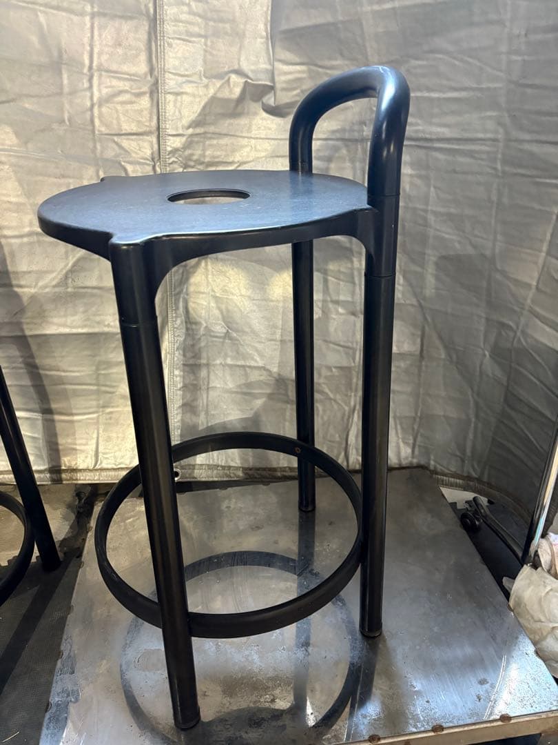 ①希少　Kartell カルテル カウンターチェア　80's? イタリア　円形