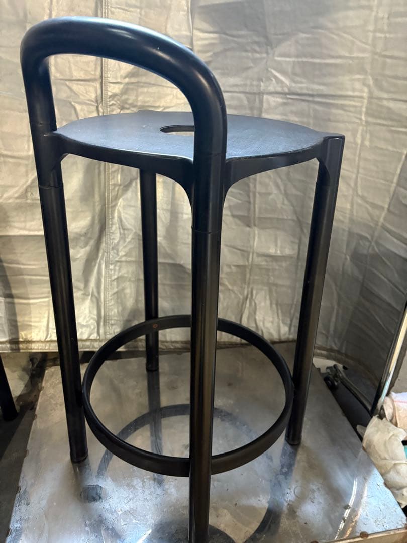 ①希少　Kartell カルテル カウンターチェア　80's? イタリア　円形