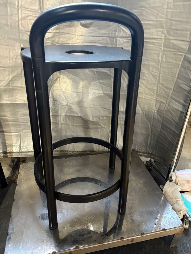 ①希少　Kartell カルテル カウンターチェア　80's? イタリア　円形