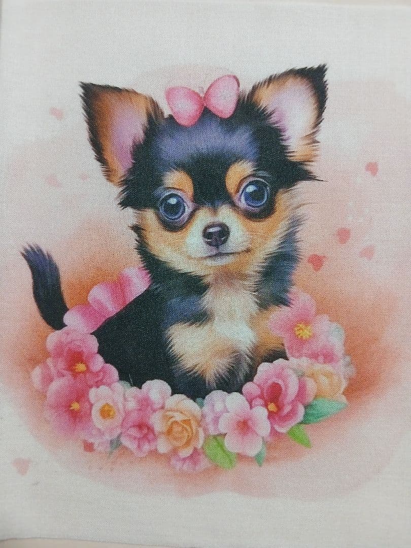 チワワイラスト綿 パネル生地6枚 - メルカリ