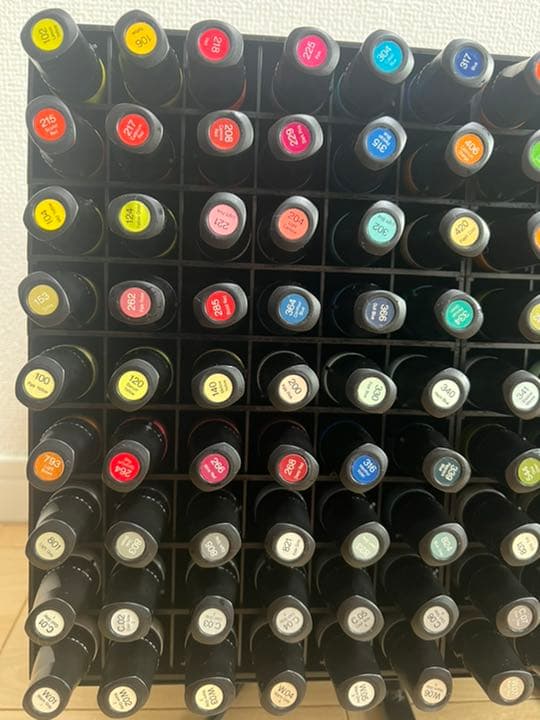 【お買得】呉竹 ZIG クレカラー 108本セット スタンド付マーカーペン