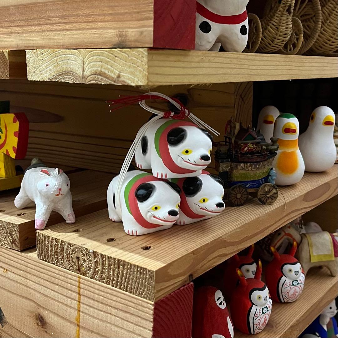 無印良品福缶伏見人形丹嘉疳の虫封じ犬縁起物郷土玩具川崎巨泉廃絶網走民芸品廃番盤