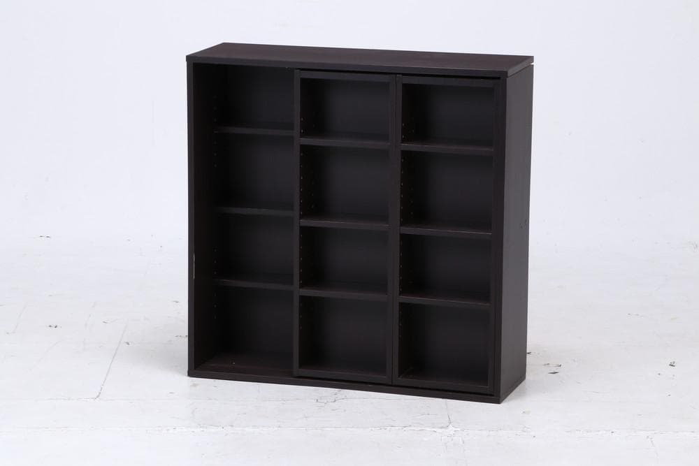 《新品・送料無料》ダブルスライドラック　ブラウン　ＤＳ９０９０ＢＲ