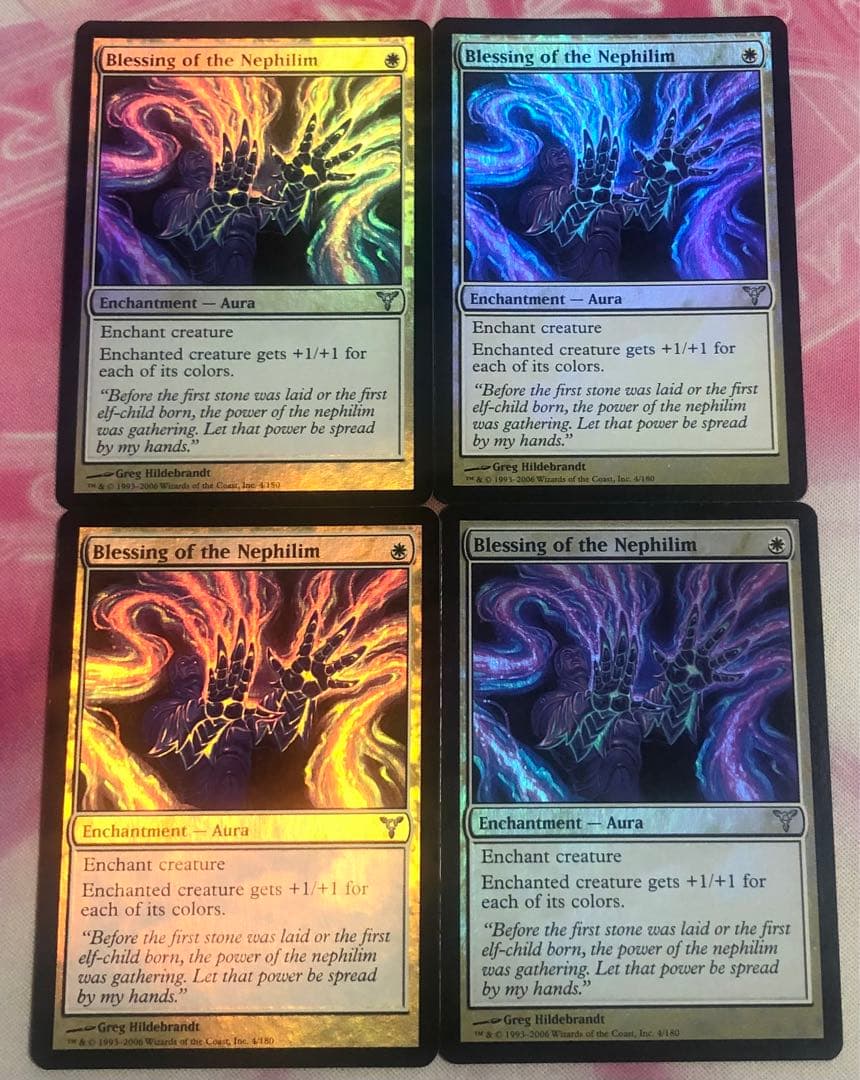 ネフィリムの祝福 英語 foil 4枚セット