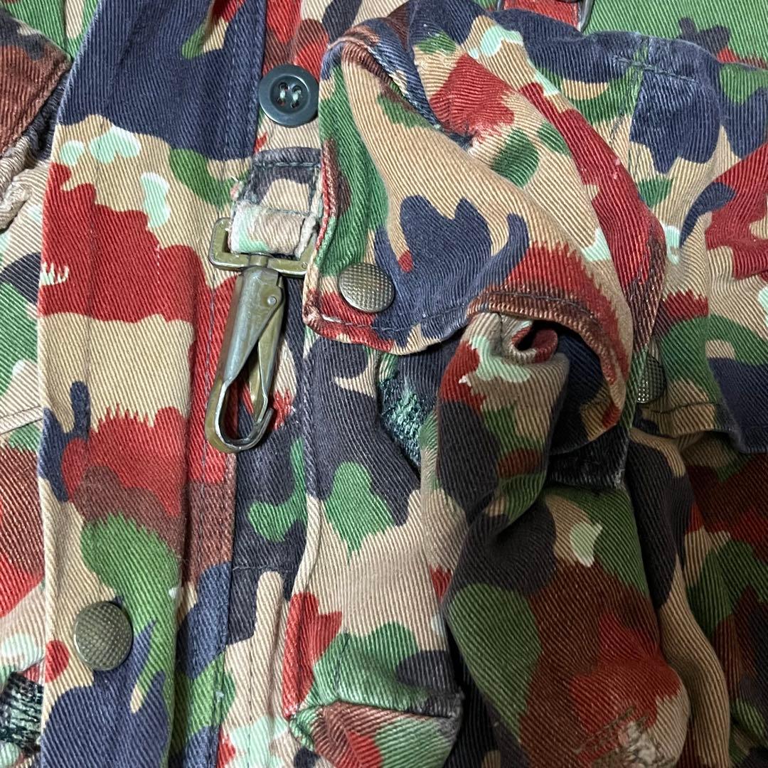 希少✨実物 70s スイス軍 M70 アルペンカモ フィールドジャケット M
