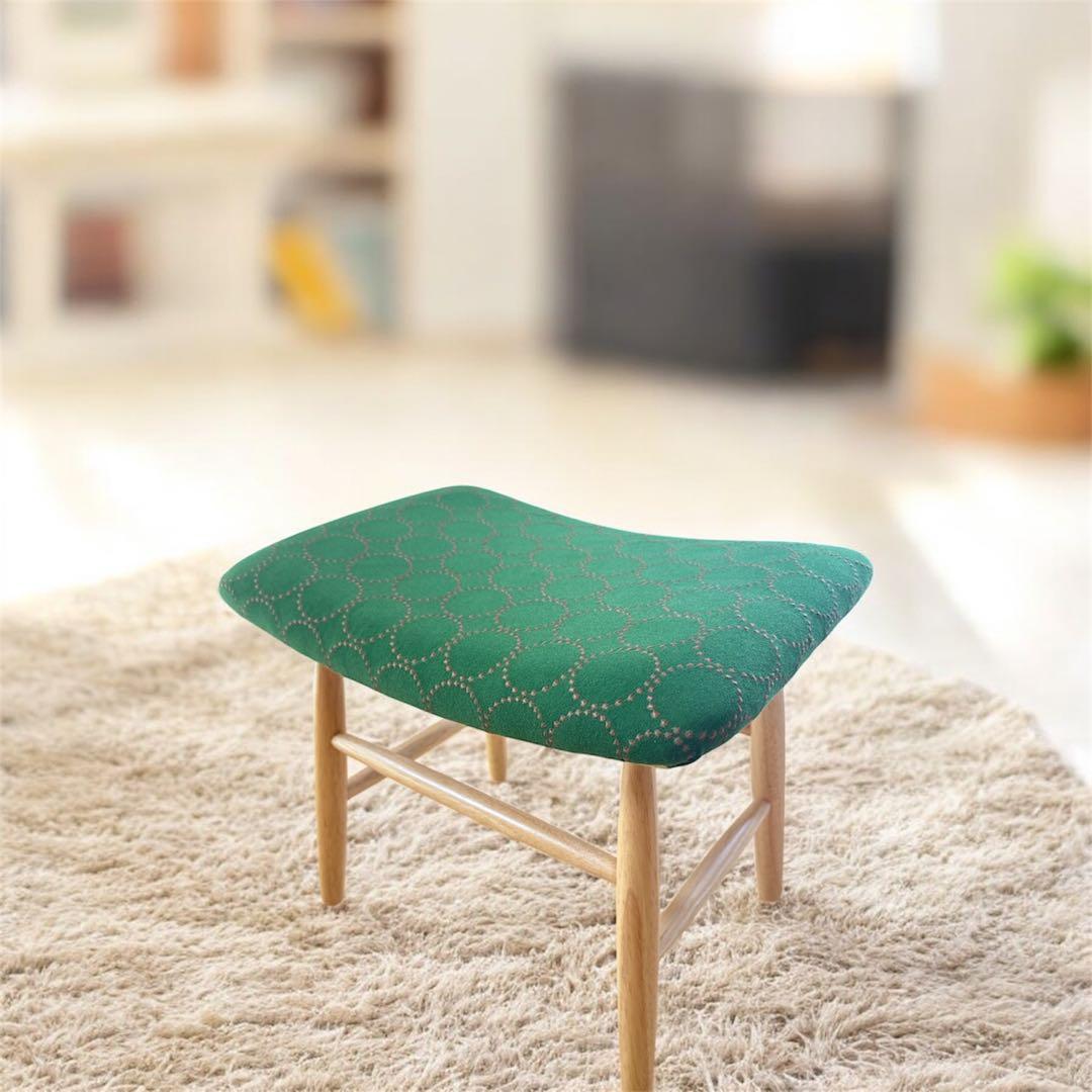 ミナペルホネン生地使用スツール　チェア　イス　　オットマン　家具　インテリア雑貨