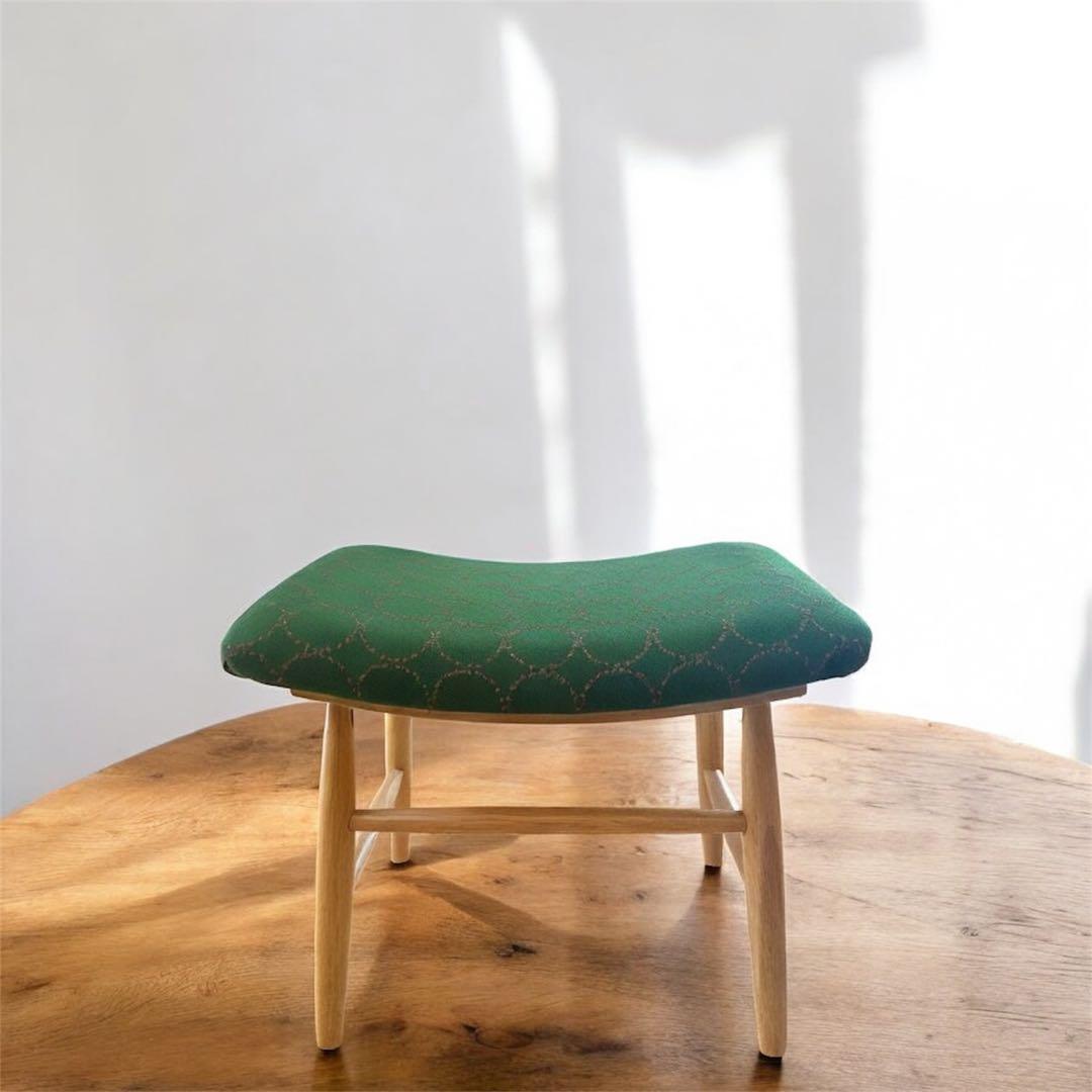 ミナペルホネン生地使用スツール　チェア　イス　　オットマン　家具　インテリア雑貨