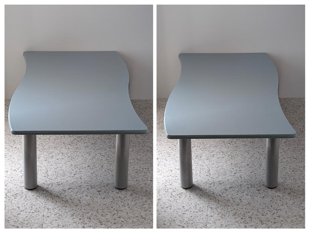 90s ビンテージ フラッグ型 ローテーブル 大きめ展示台 ポストモダン ポップ