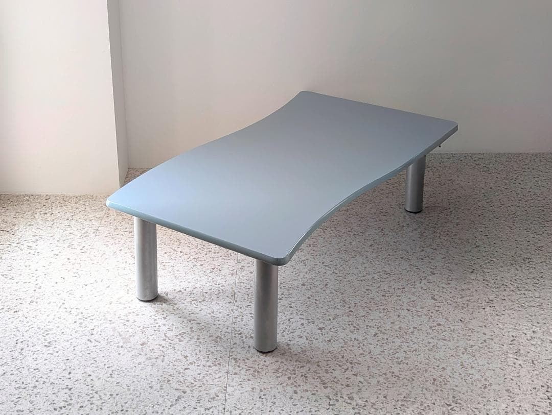 90s ビンテージ フラッグ型 ローテーブル 大きめ展示台 ポストモダン ポップ