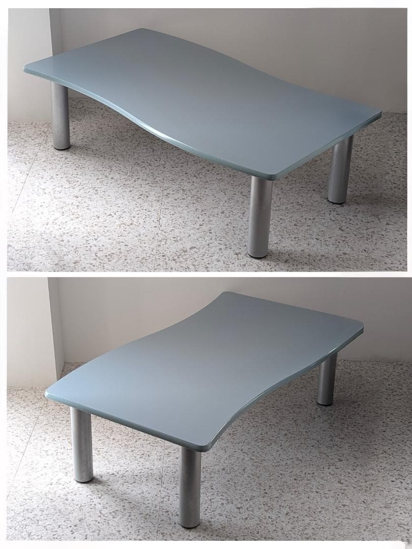 90s ビンテージ フラッグ型 ローテーブル 大きめ展示台 ポストモダン ポップ