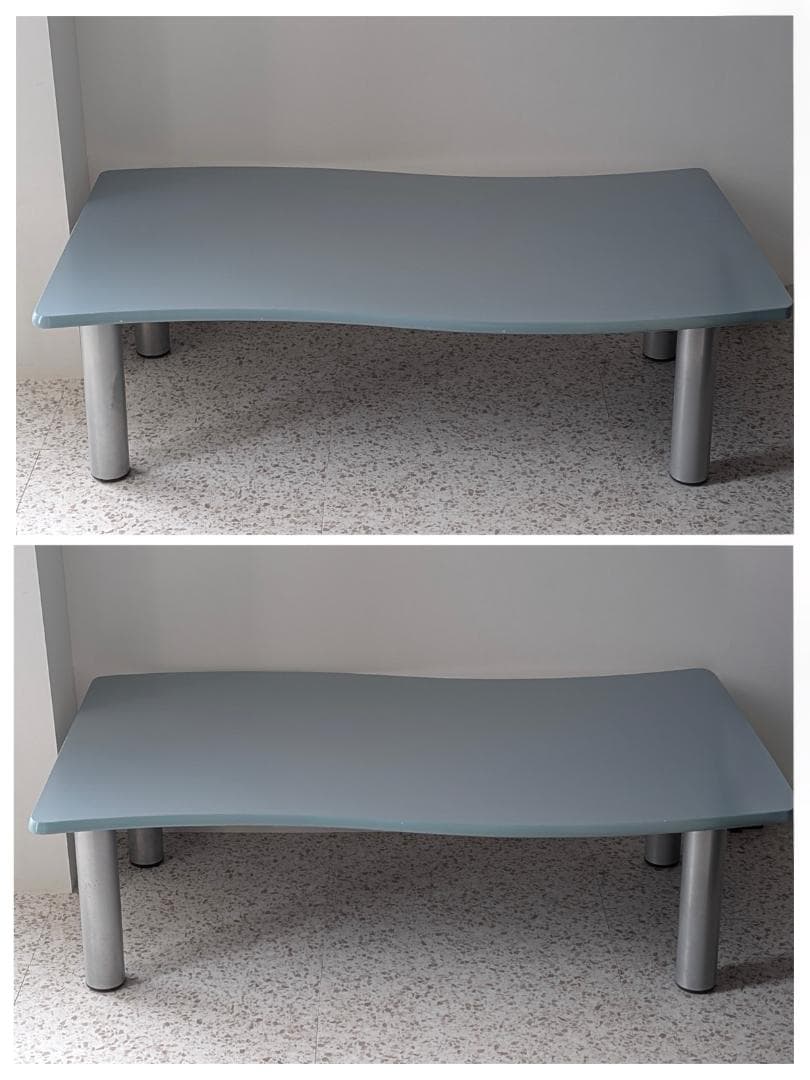 90s ビンテージ フラッグ型 ローテーブル 大きめ展示台 ポストモダン ポップ