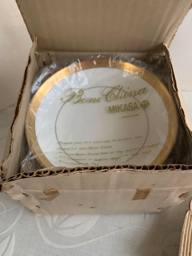 ボーンチャイナ　MIKASA カップ　フルーツ皿　6客セット　新品未使用　レア