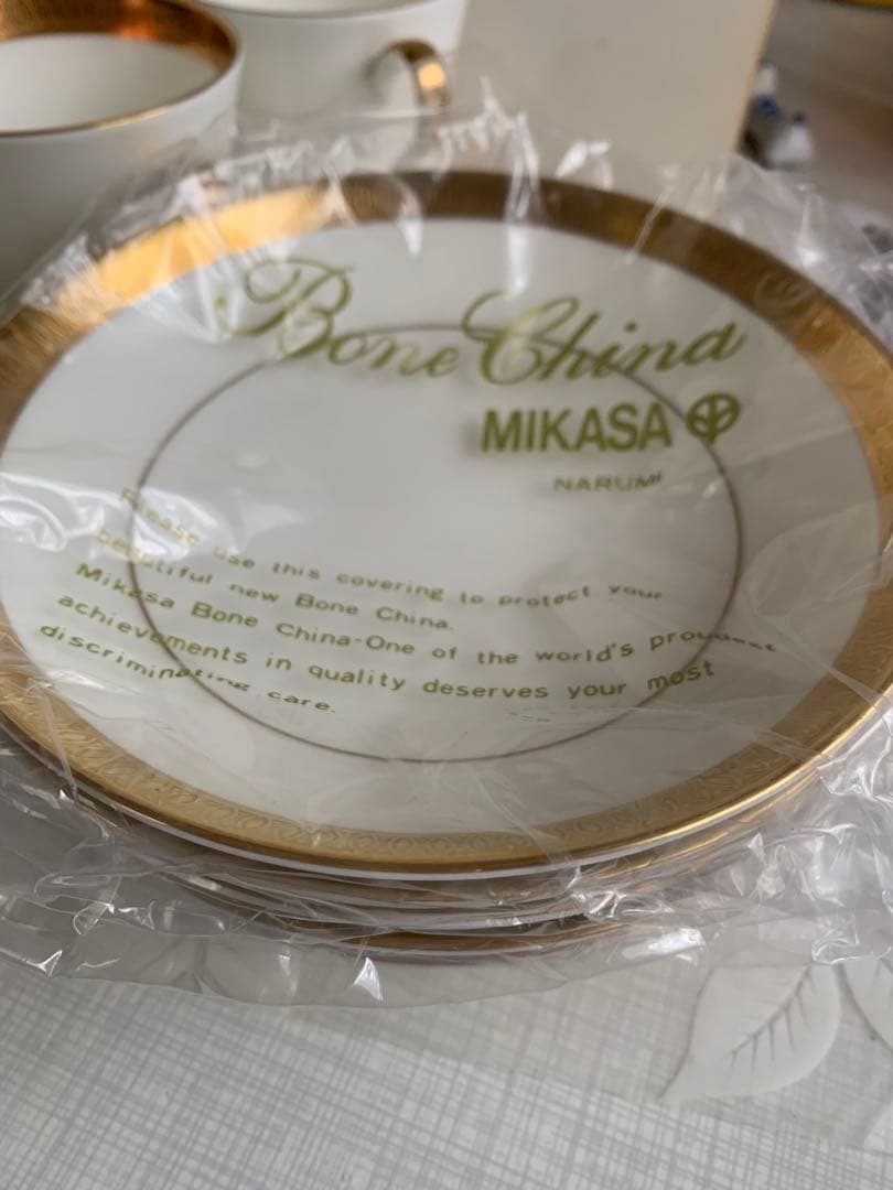 ボーンチャイナ　MIKASA カップ　フルーツ皿　6客セット　新品未使用　レア