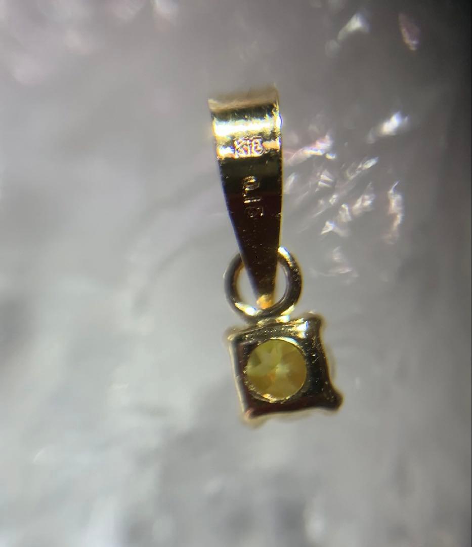 K18 スファレライト ペンダントトップ イエロー - メルカリ
