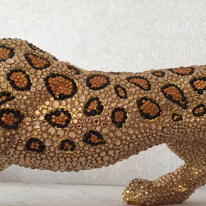 スワロフスキー ジャガー 置物 インテリア