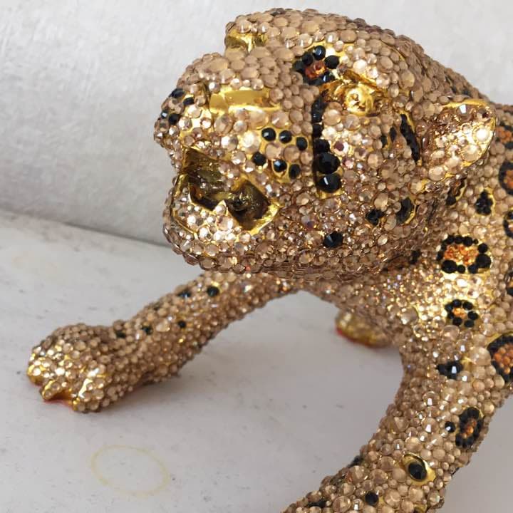 スワロフスキー ジャガー 置物 インテリア