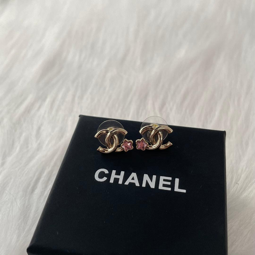 CC ピアス ♡ ゴールド