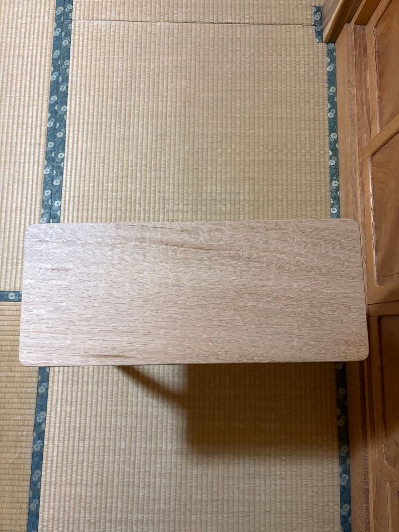 1368建具屋58年のおじいさんの手作り木製サイドテーブル、イス、スツール