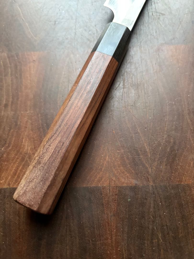 越前打刃物　弥氏 良寬　先丸　蛸引　240mm 包丁　白鋼　刺身　和包丁　槌目