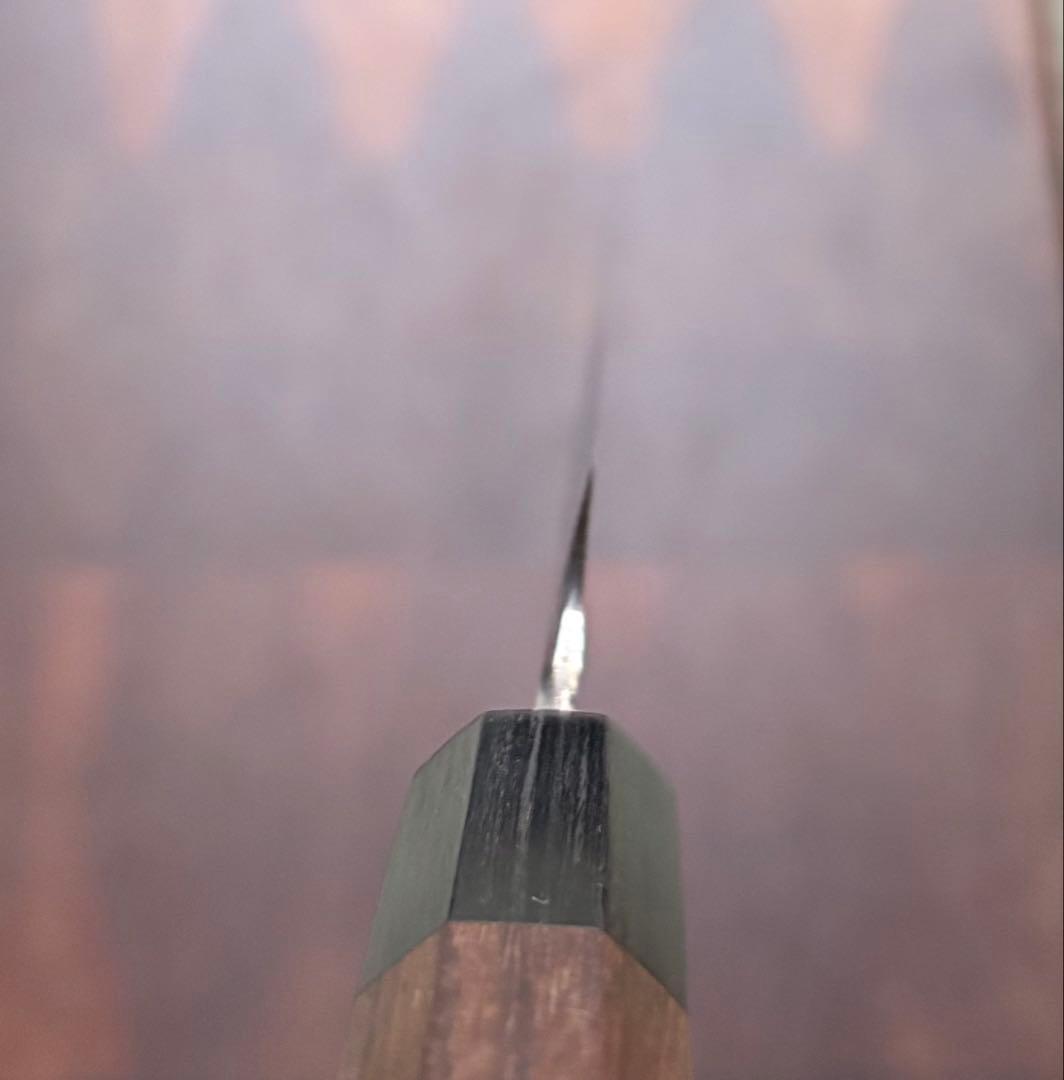 越前打刃物　弥氏 良寬　先丸　蛸引　240mm 包丁　白鋼　刺身　和包丁　槌目