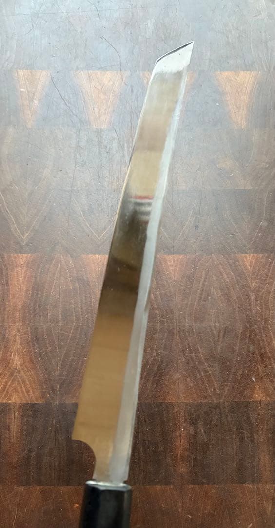 越前打刃物　弥氏 良寬　先丸　蛸引　240mm 包丁　白鋼　刺身　和包丁　槌目