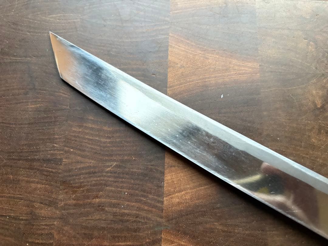 越前打刃物　弥氏 良寬　先丸　蛸引　240mm 包丁　白鋼　刺身　和包丁　槌目