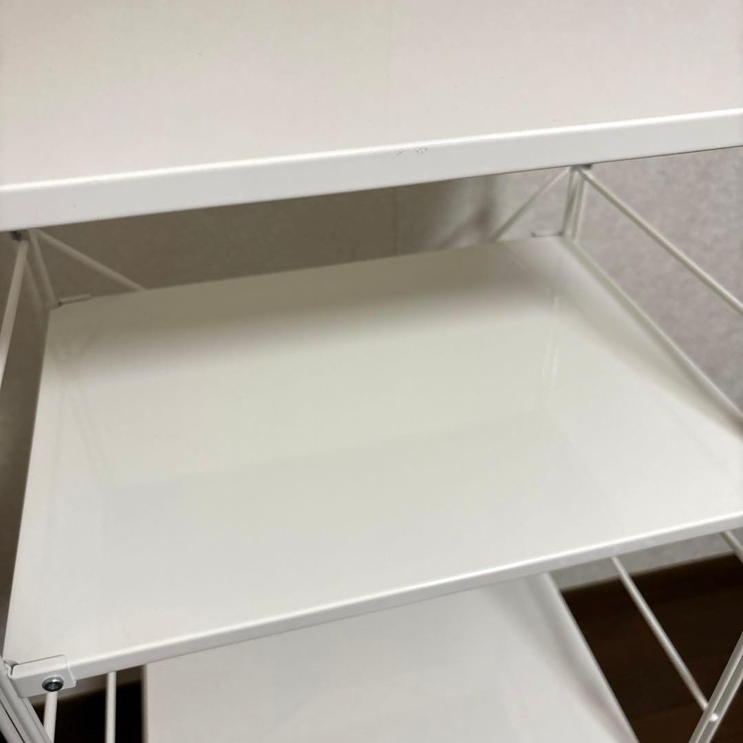 【極美品】無印良品 スチールユニットシェルフ キャスター付