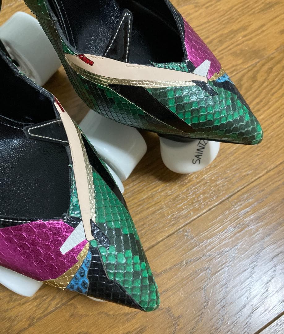 SAINT LAURENT PARIS アニヤ ハイヒール ローラースケート