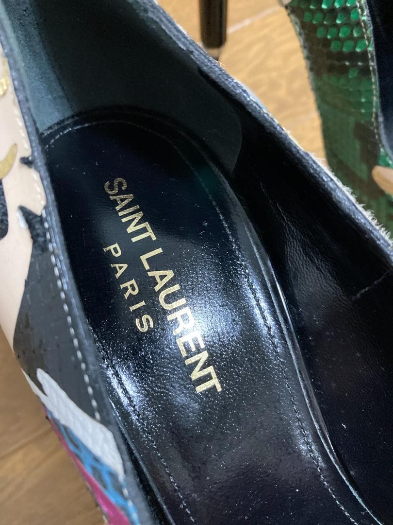 SAINT LAURENT PARIS アニヤ ハイヒール ローラースケート