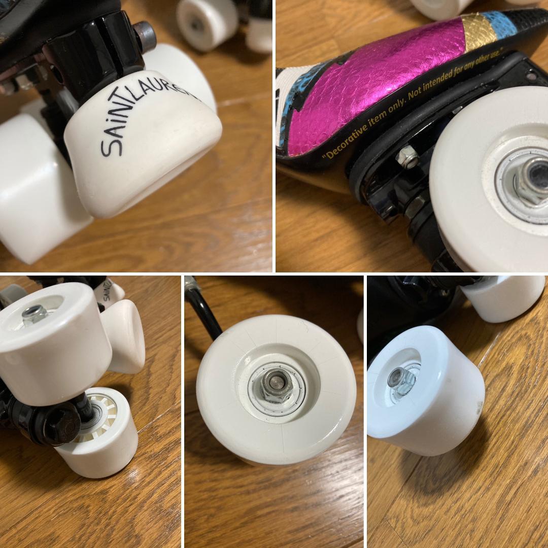 SAINT LAURENT PARIS アニヤ ハイヒール ローラースケート