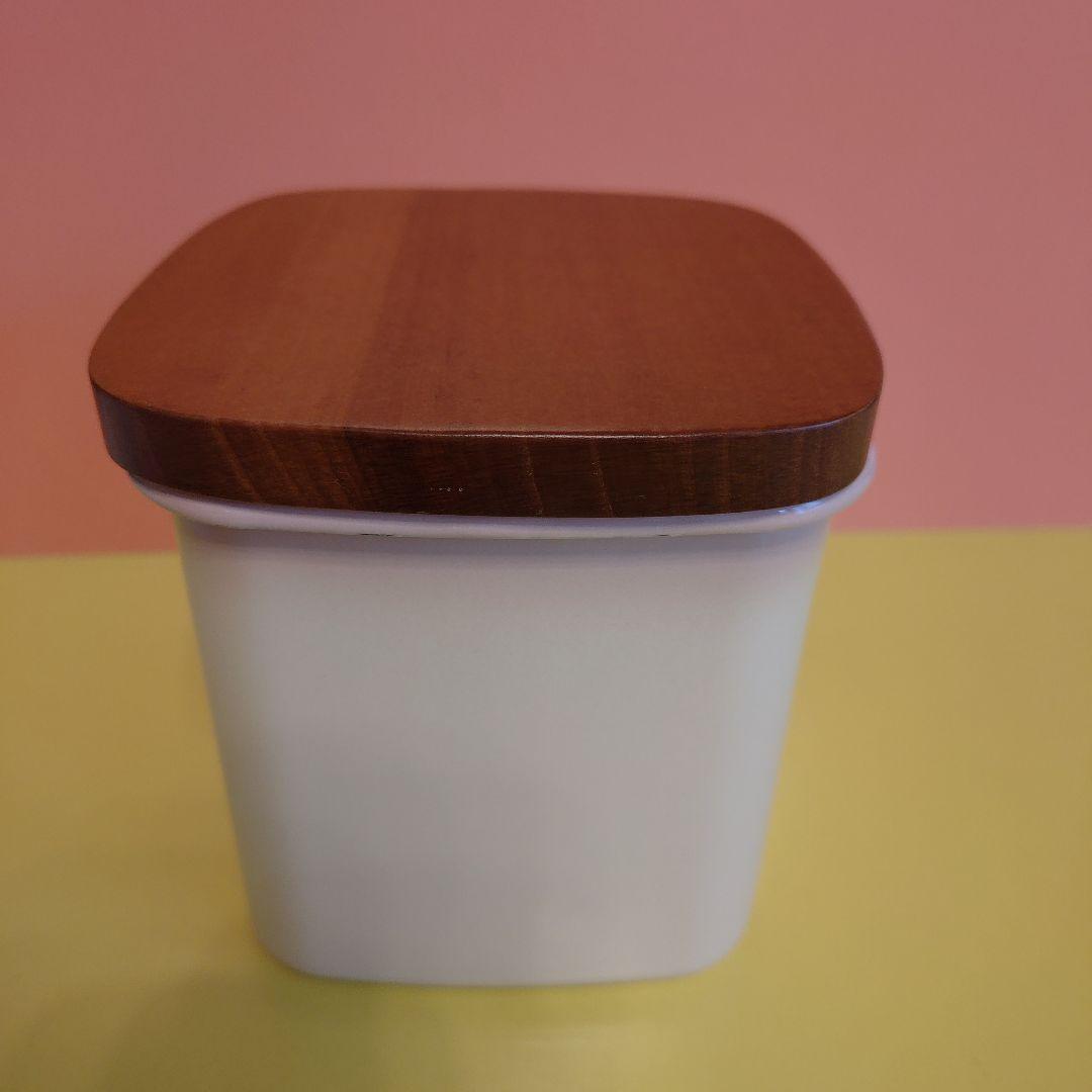 【imane イマン】 ダイアナローズ 四角キャニスター　ホーロー 旧商品希少