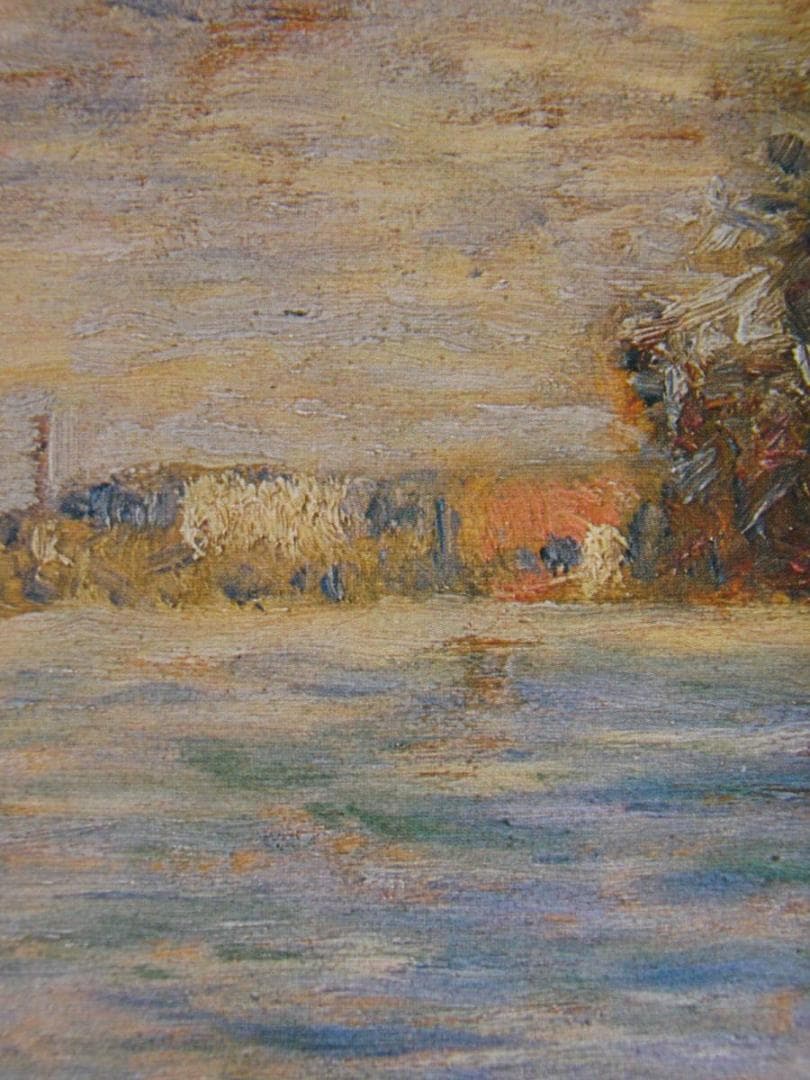 ジョルジュ・スーラ、【両岸、”水浴”のための習作】、希少な額装用画集より