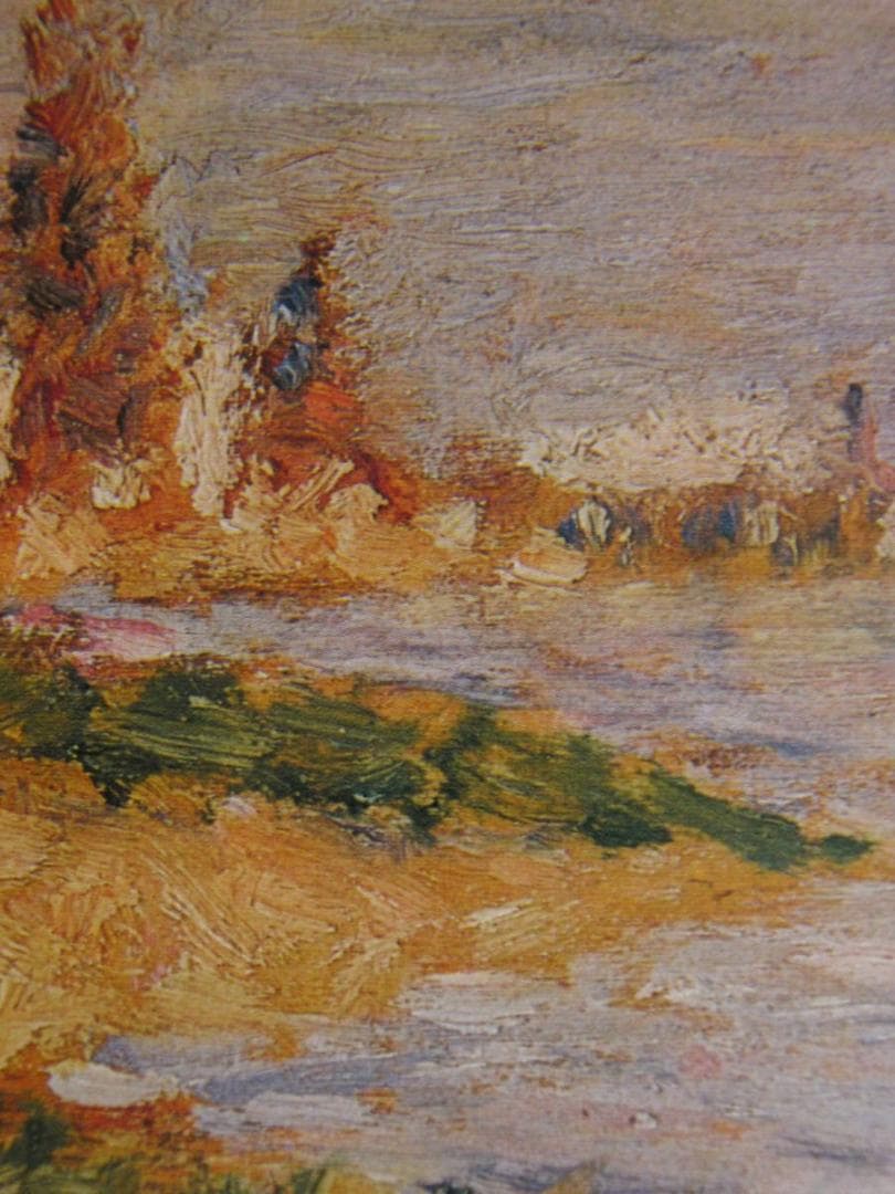 ジョルジュ・スーラ、【両岸、”水浴”のための習作】、希少な額装用画集より